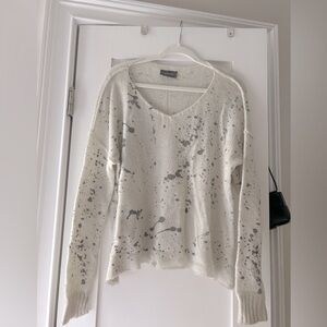 Wooden Ships Mohair Wool Splatter Paint Sweater